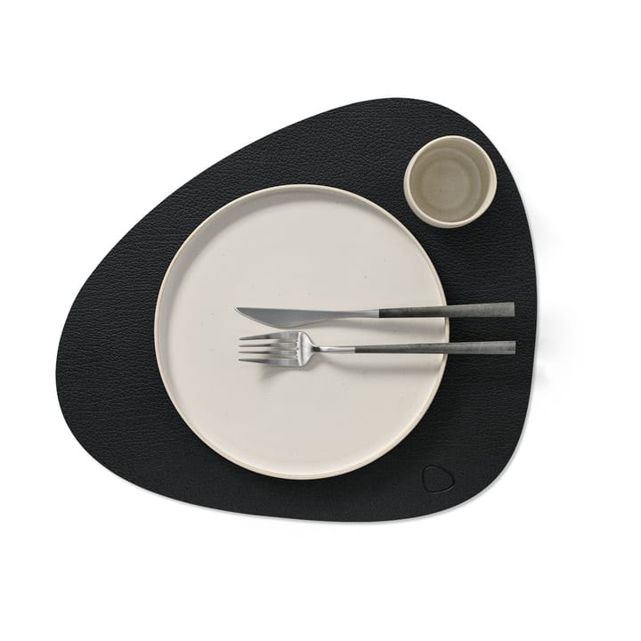 Mantel individual Bull curvo, negro LIND DNA