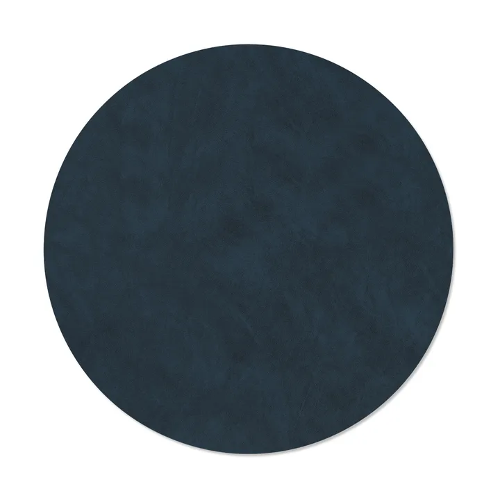 Mantel individual circular Nupo XL - Midnight blue, Ø40 cm - LIND DNA