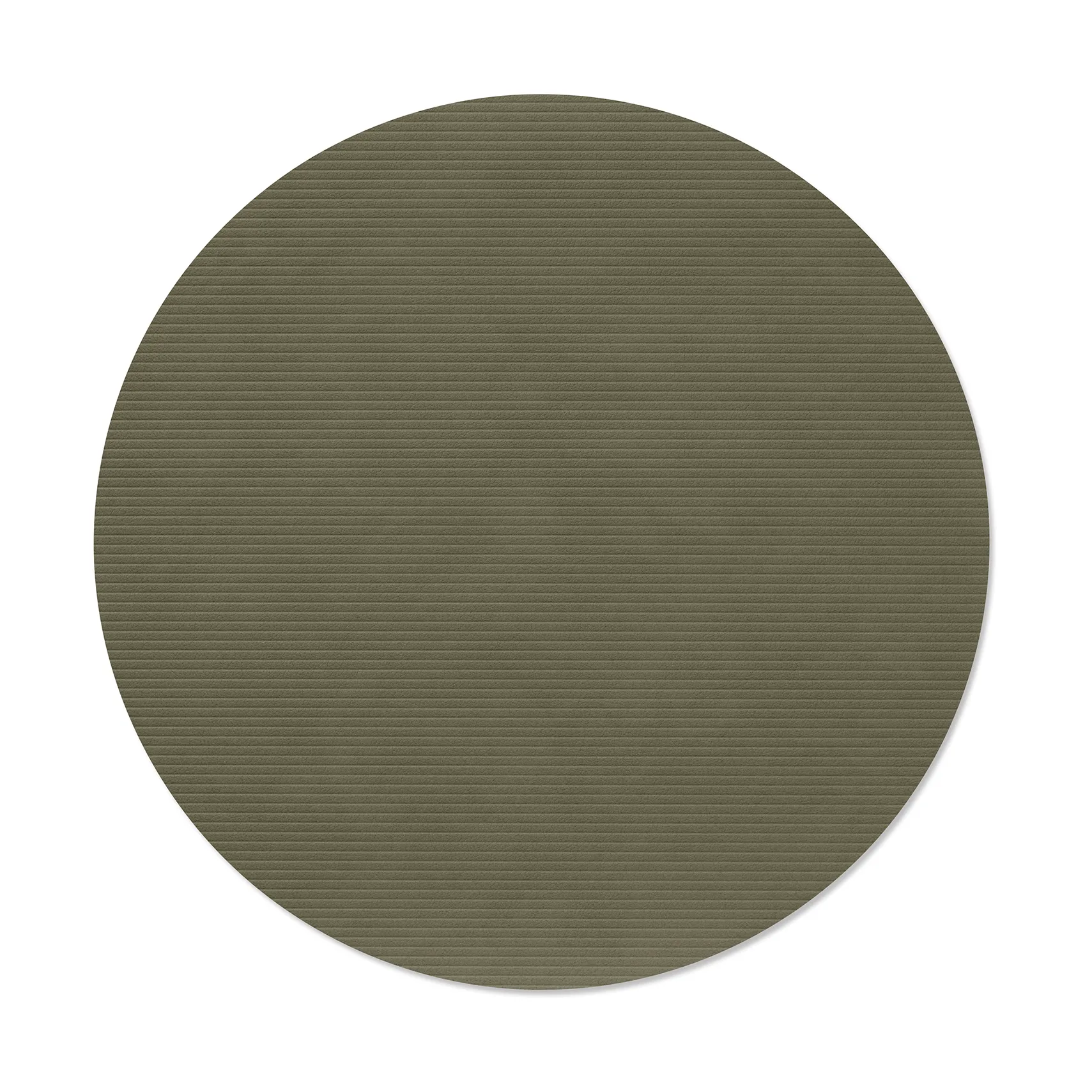 Mantel individual Corduroy, Army green, circle, L LIND DNA