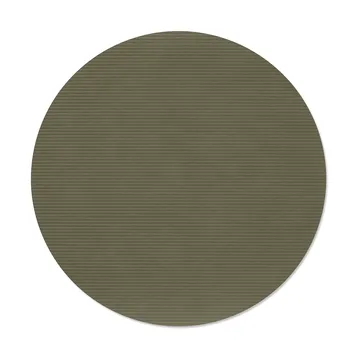 Mantel individual Corduroy - Army green, circle, L - LIND DNA
