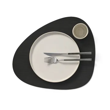 Mantel individual Corduroy curve L - Black ink - LIND DNA