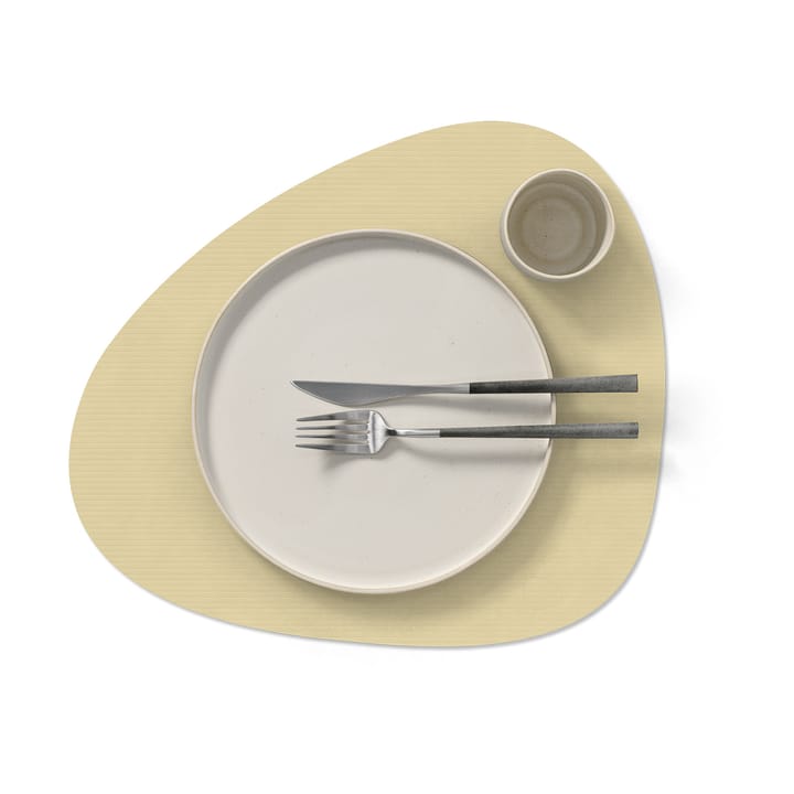 Mantel individual Corduroy curve L, Lemon Sorbet LIND DNA
