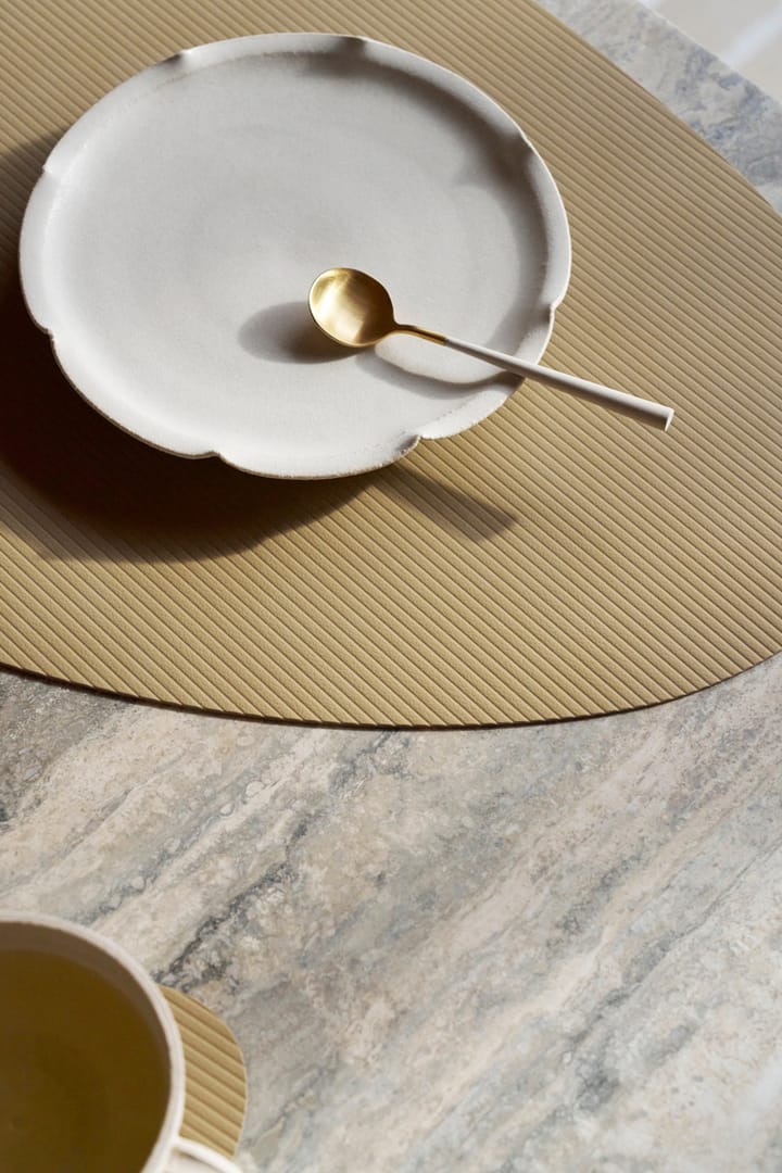 Mantel individual Corduroy curve L, Lemon Sorbet LIND DNA