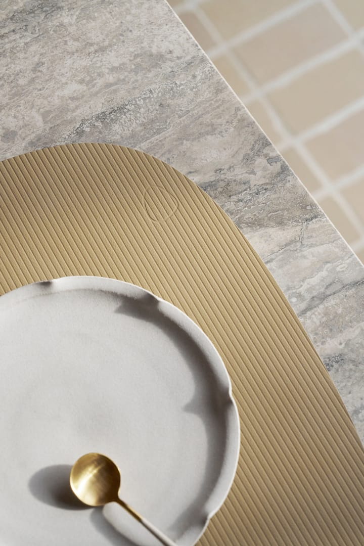 Mantel individual Corduroy curve L, Lemon Sorbet LIND DNA