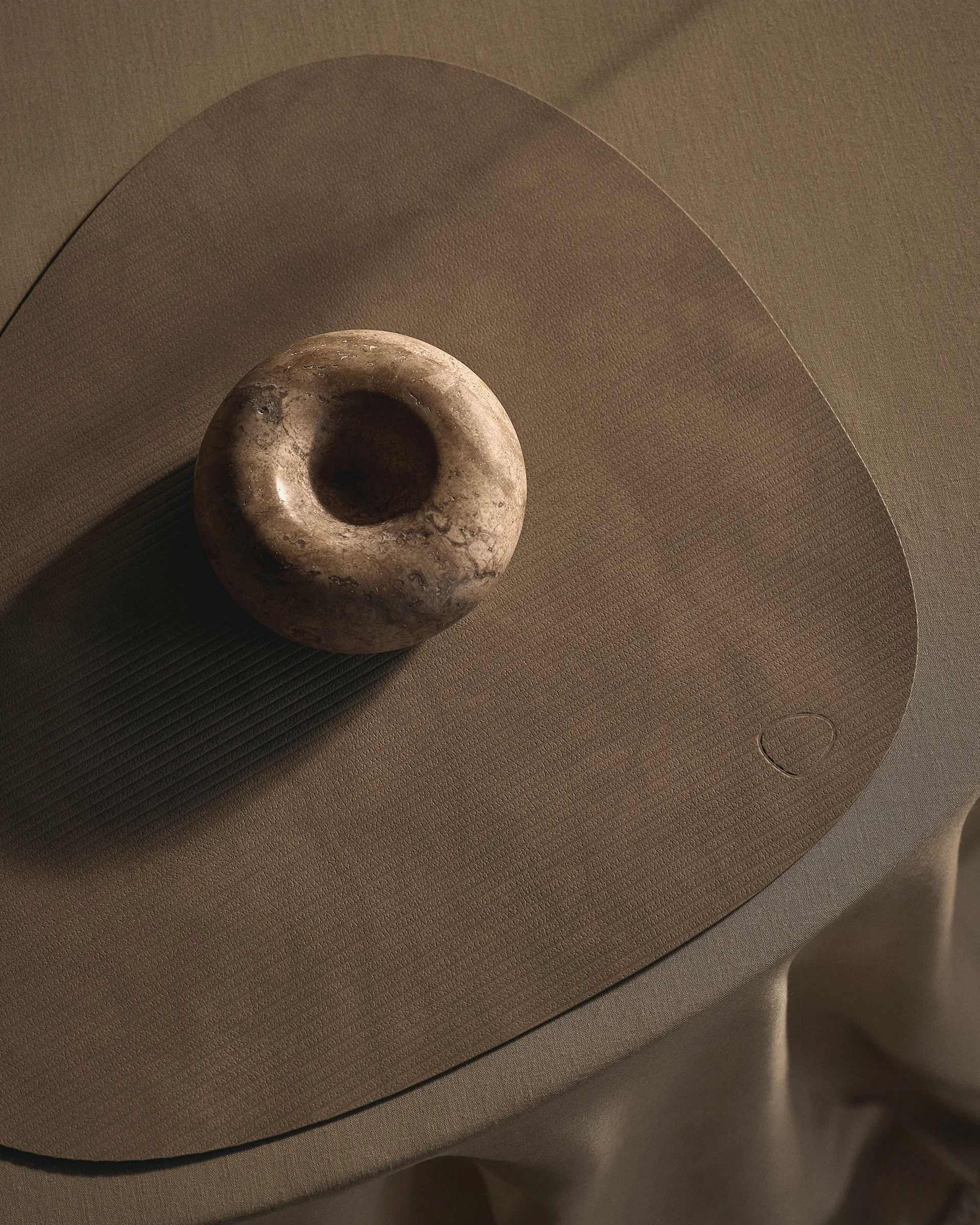 Mantel individual Corduroy curve L, Nomad Grey LIND DNA