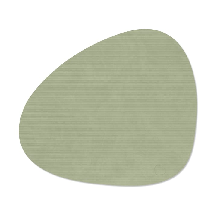 Mantel individual Corduroy curve L - Olive Green - LIND DNA