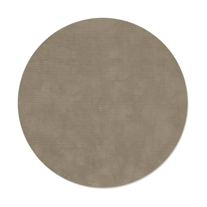 Mantel individual Corduroy - Nomad grey, circle, L - LIND DNA
