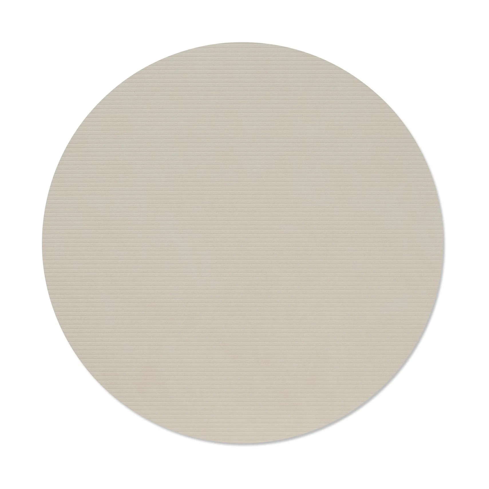Mantel individual Corduroy, Oyster white, circle, L LIND DNA