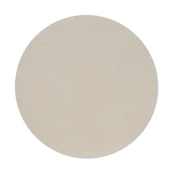 Mantel individual Corduroy - Oyster white, circle, L - LIND DNA