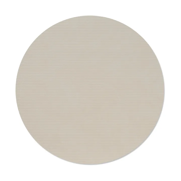 Mantel individual Corduroy - Oyster white, circle, L - LIND DNA