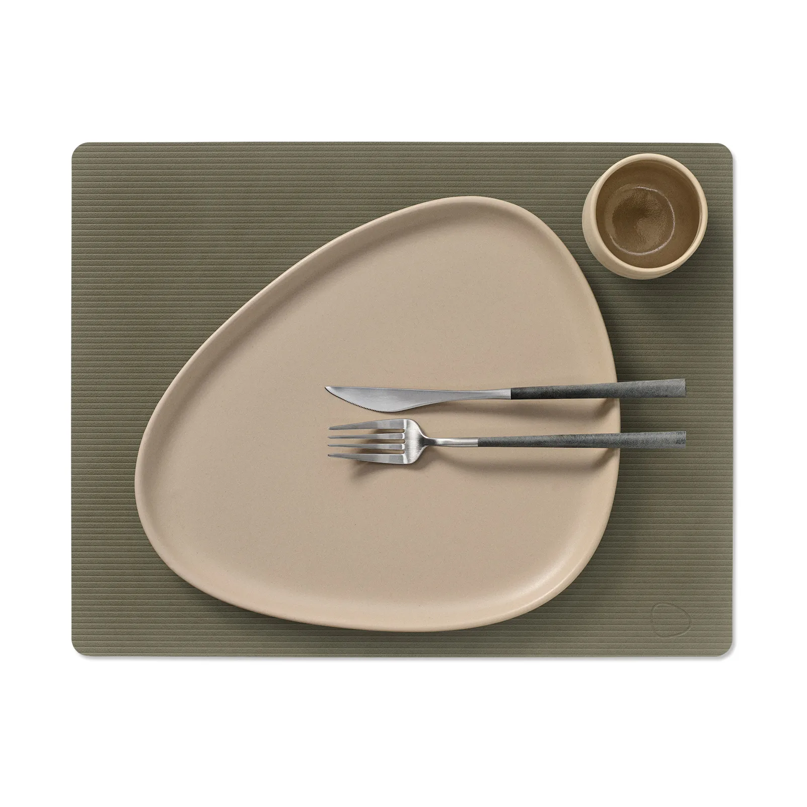 Mantel individual Corduroy square L, Army Green LIND DNA