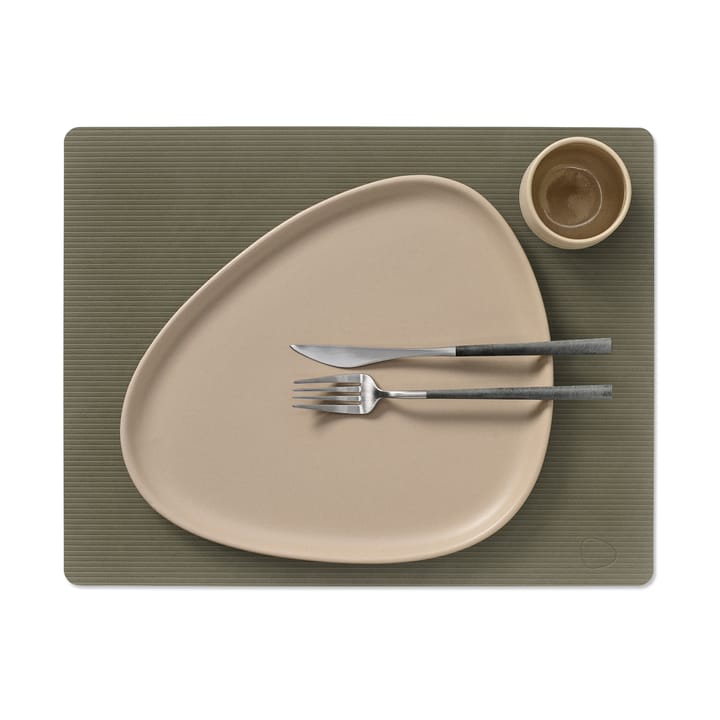 Mantel individual Corduroy square L, Army Green LIND DNA