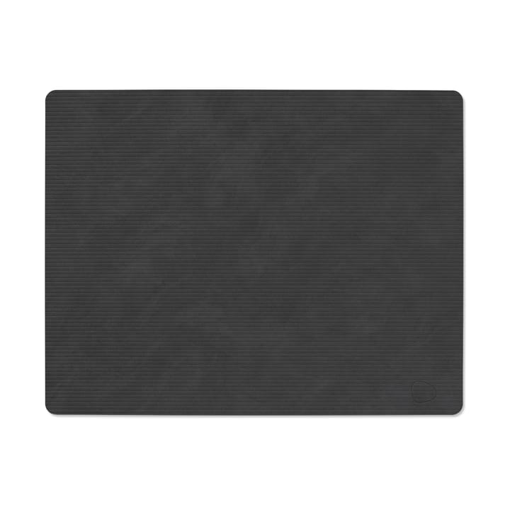 Mantel individual Corduroy square L - Black - LIND DNA