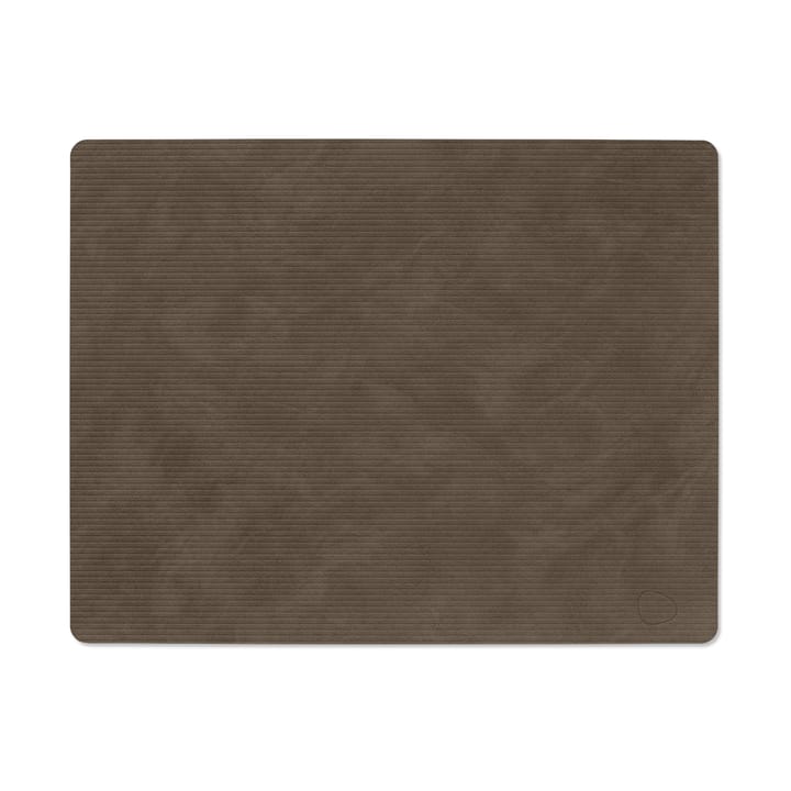 Mantel individual Corduroy square L - Caviar - LIND DNA