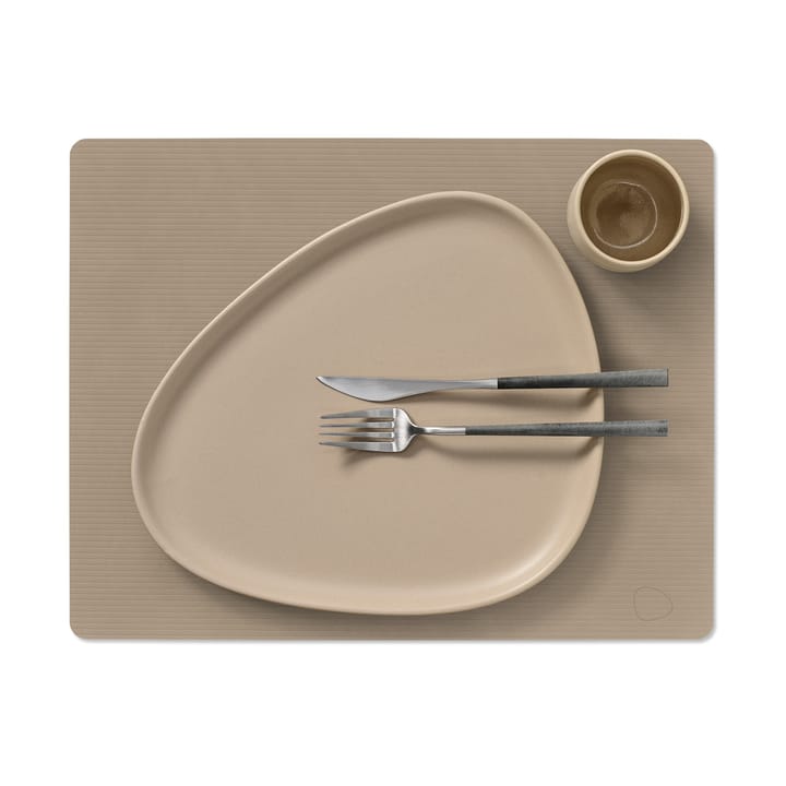 Mantel individual Corduroy square L, Clay Brown LIND DNA