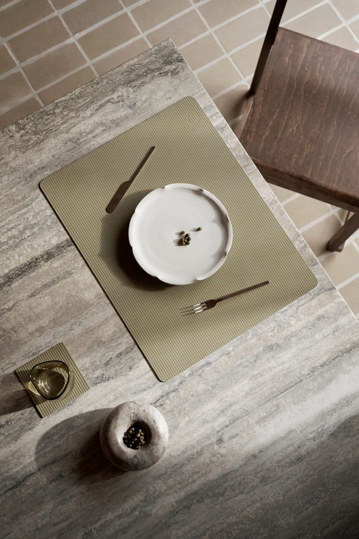 Mantel individual Corduroy square L, Herbal Dust LIND DNA
