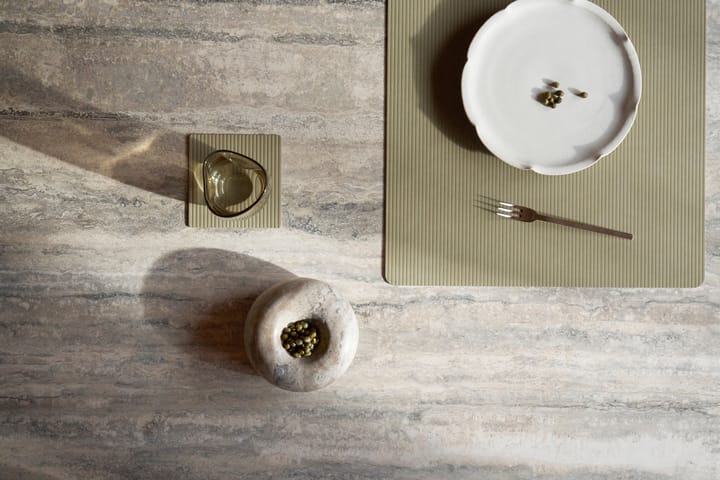 Mantel individual Corduroy square L, Herbal Dust LIND DNA