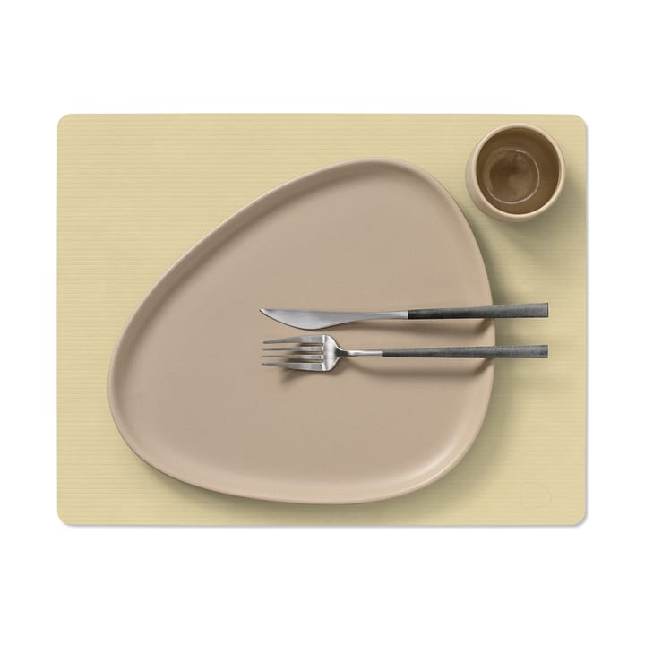 Mantel individual Corduroy square L, Lemon Sorbet LIND DNA