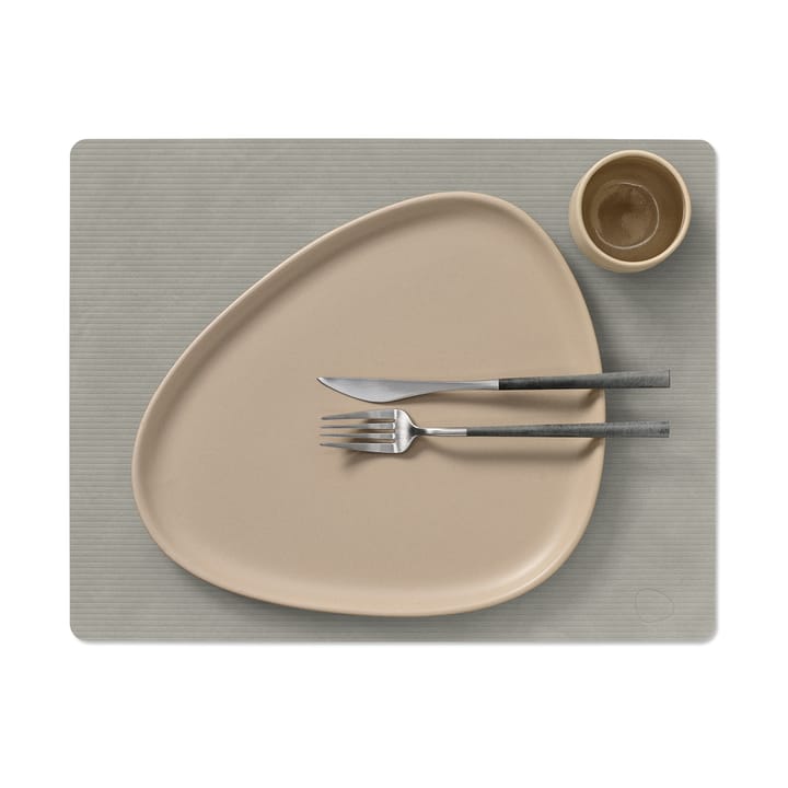 Mantel individual Corduroy square L, Light Grey LIND DNA