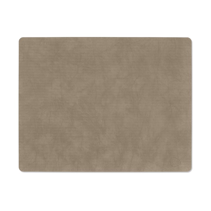 Mantel individual Corduroy square L - Nomad Grey - LIND DNA