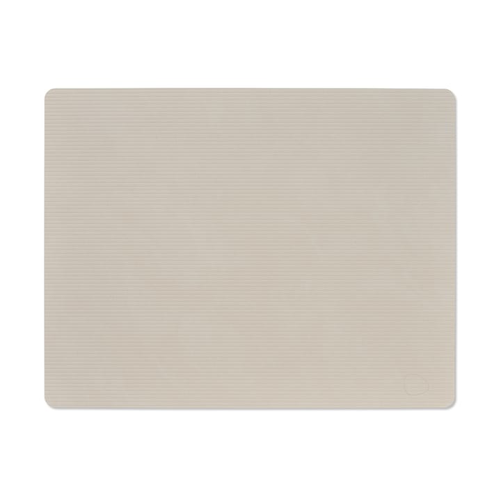 Mantel individual Corduroy square L - Oyster White - LIND DNA