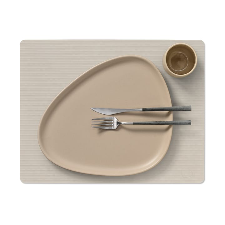Mantel individual Corduroy square L, Oyster White LIND DNA