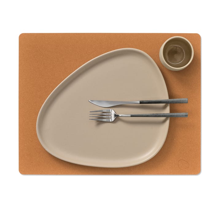 Mantel individual Core cuadrado L, Flecked naturale LIND DNA