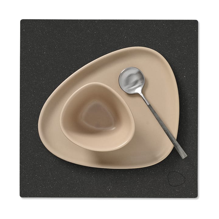 Mantel individual Core cuadrado S, Flecked anthracite LIND DNA