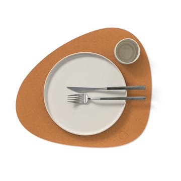 Mantel individual Core curvo L - Flecked naturale - LIND DNA