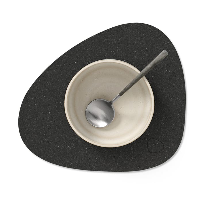 Mantel individual Core curvo S, Flecked anthracite LIND DNA