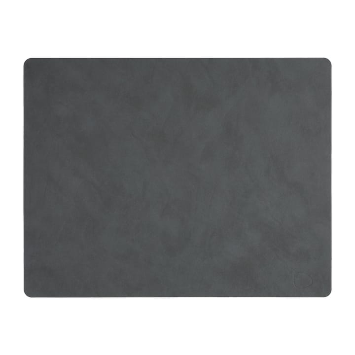 Mantel individual cuadrado Nupo reversible L 1 pieza - gris antracita-gris claro - LIND DNA