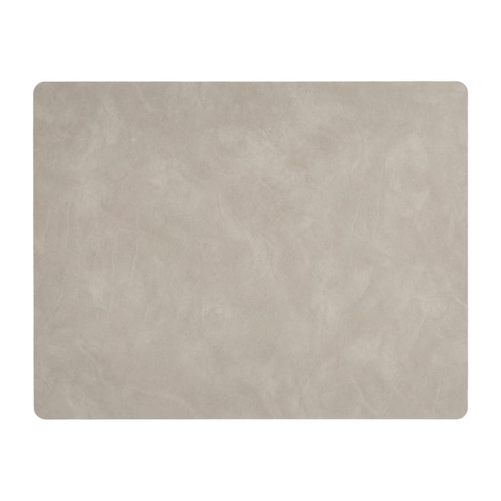 Mantel individual cuadrado Nupo reversible L 1 pieza - gris antracita-gris claro - LIND DNA