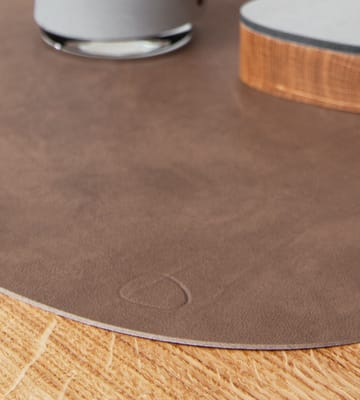 Mantel individual curvo Cloud-Nupo reversible L 1 pieza - Brown-sand - LIND DNA
