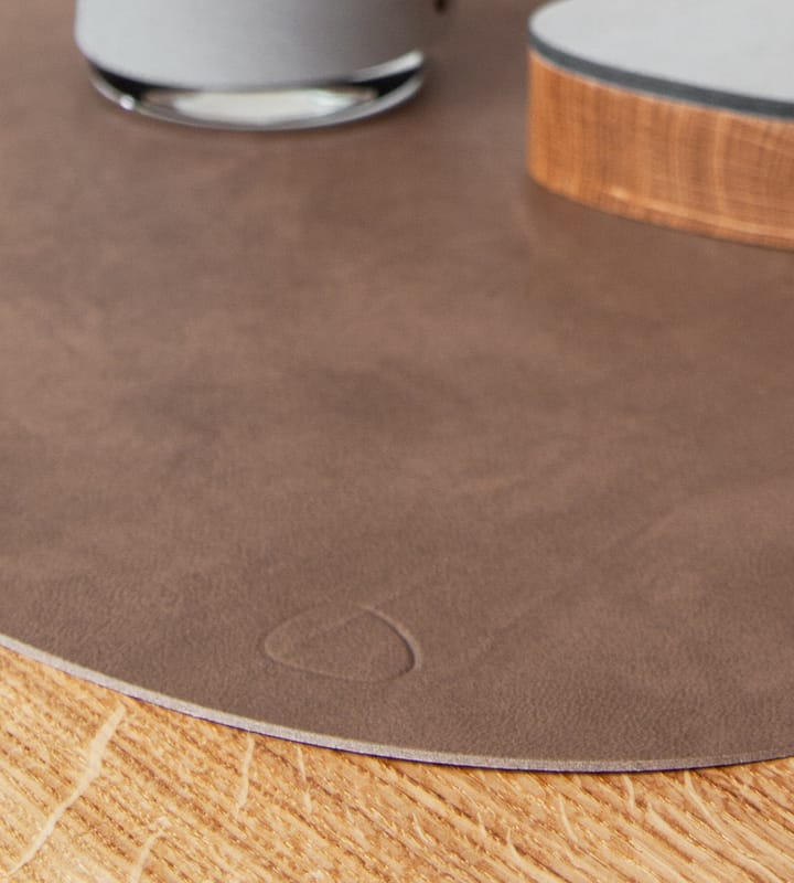 Mantel individual curvo Cloud-Nupo reversible L 1 pieza - Brown-sand - LIND DNA