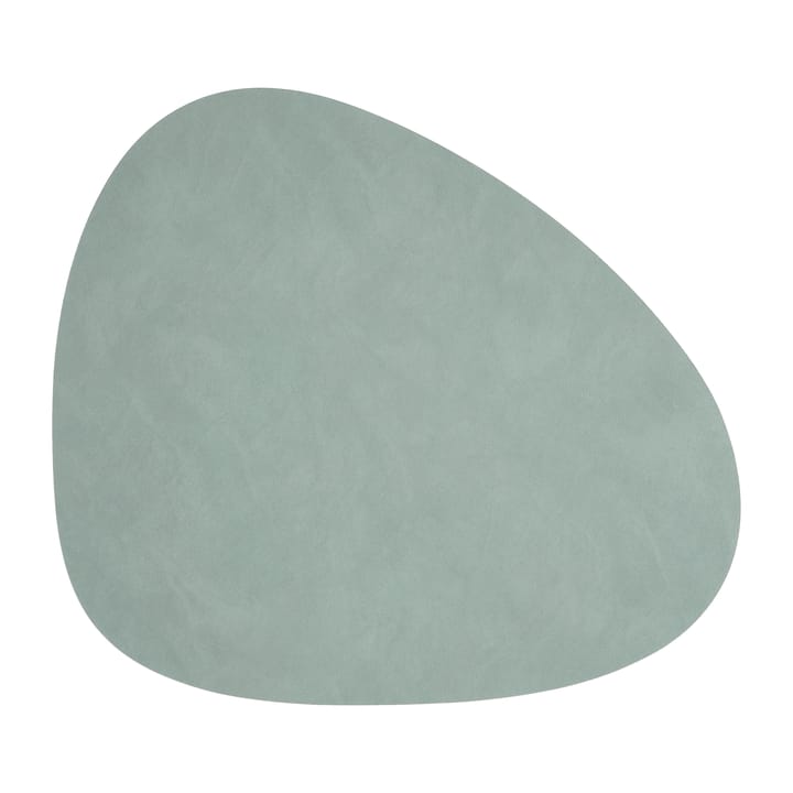 Mantel individual curvo Cloud-Nupo reversible L 1 pieza - gris antracita-verde pastel - LIND DNA