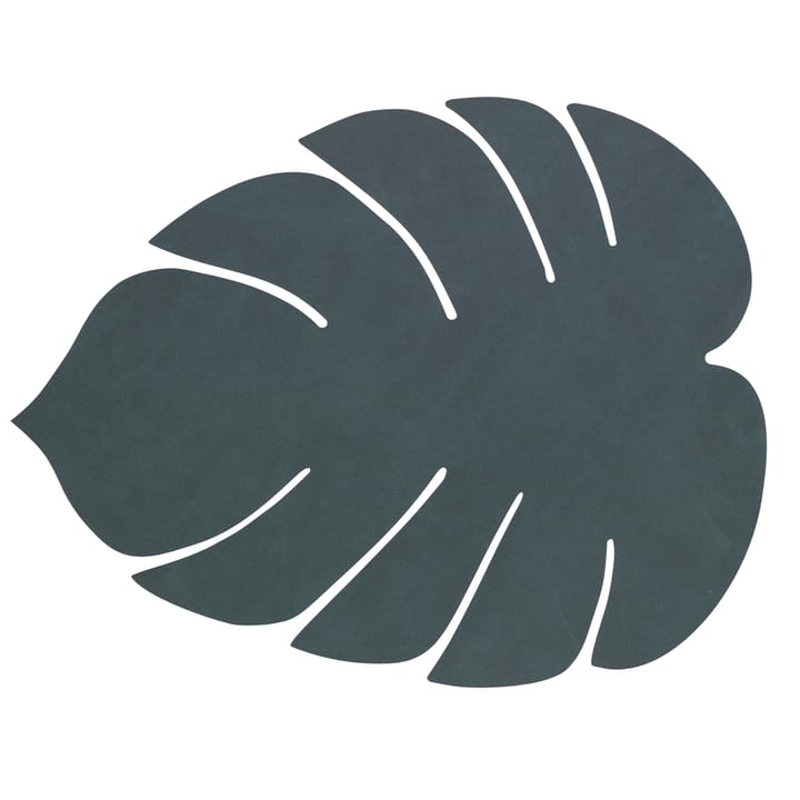 Mantel individual Monstera Leaf Nupo L - verde oscuro - LIND DNA