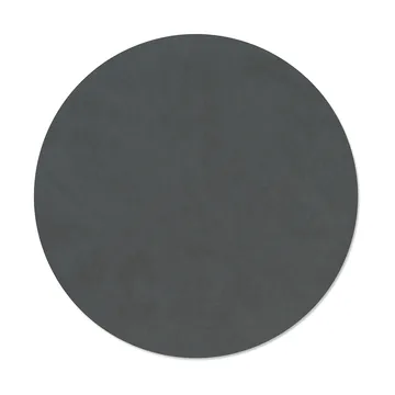Mantel individual Nupo - Anthracite, circle, L - LIND DNA