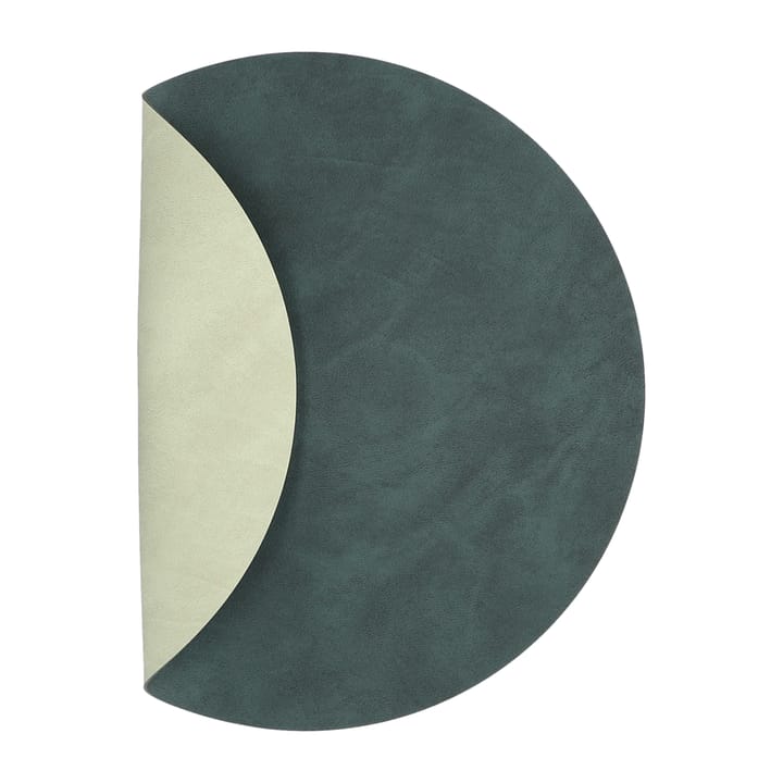 Mantel individual Nupo circular reversible M 1 pieza - Dark green-olive green - LIND DNA