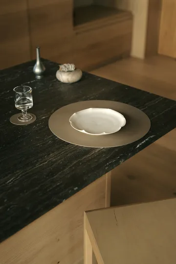 Mantel individual Nupo - Clay brown, circle, L - LIND DNA