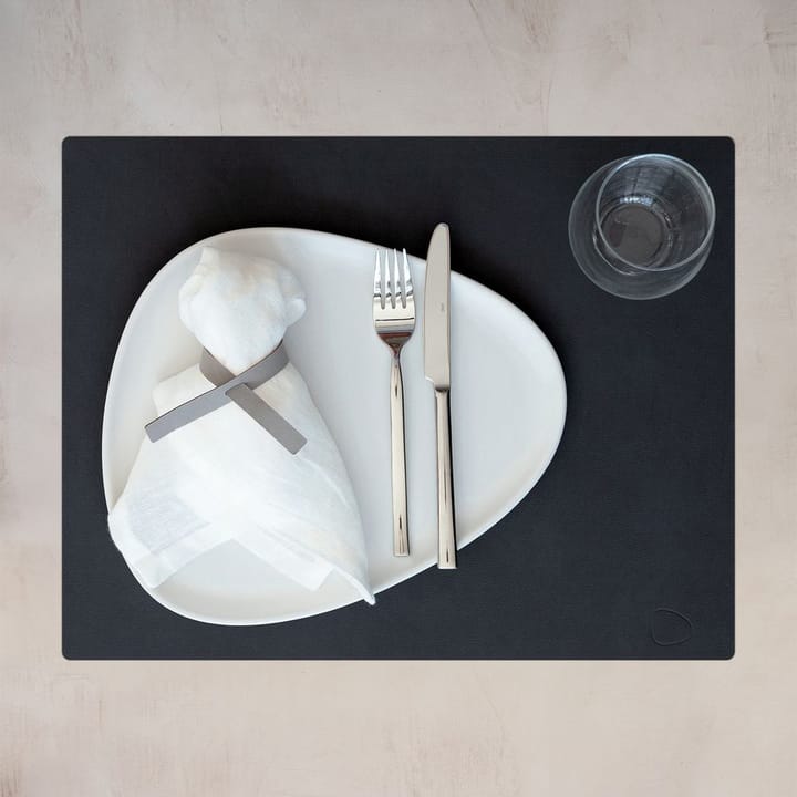 Mantel individual Nupo cuadrado L - negro - LIND DNA
