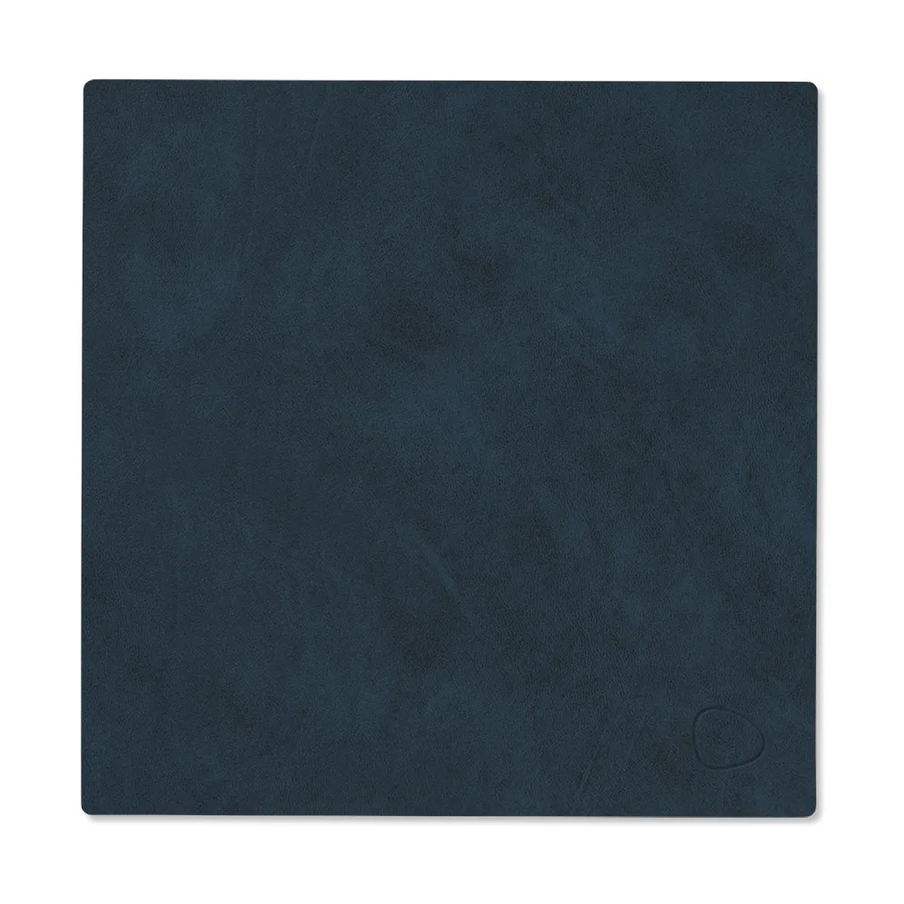 Mantel individual Nupo cuadrado reversible S 1 pieza, Midnight blue-petrol LIND DNA