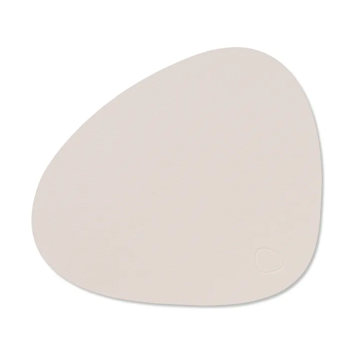 Mantel individual Nupo curvo S - Soft nude, 28x24 cm - LIND DNA