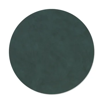 Mantel individual Nupo - Dark green, circle, L - LIND DNA