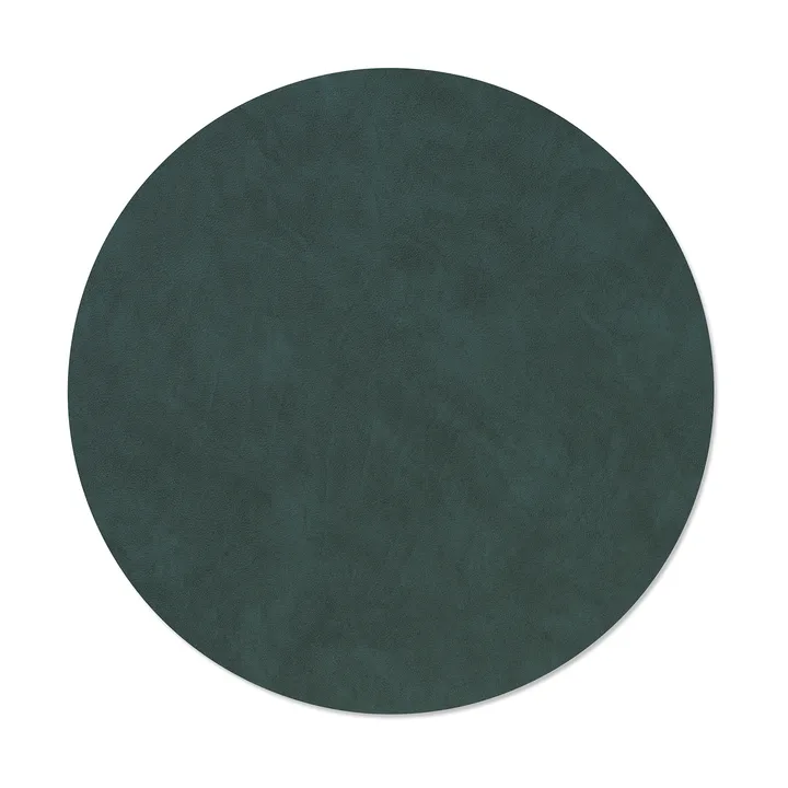 Mantel individual Nupo - Dark green, circle, L - LIND DNA