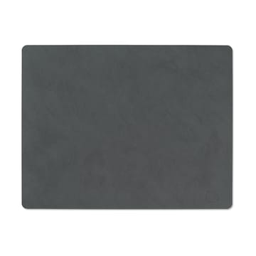 Mantel individual Nupo reversible square L - gris antracita-gris claro - LIND DNA
