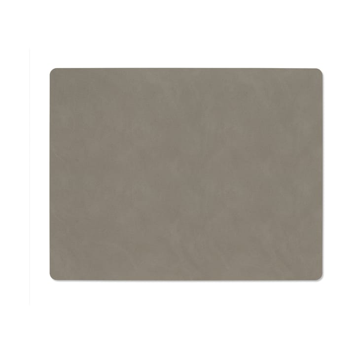 Mantel individual Nupo reversible square L, Linen-Flint grey LIND DNA
