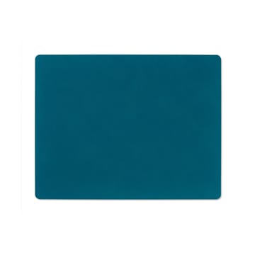 Mantel individual Nupo reversible square L - Midnight blue-petrol - LIND DNA