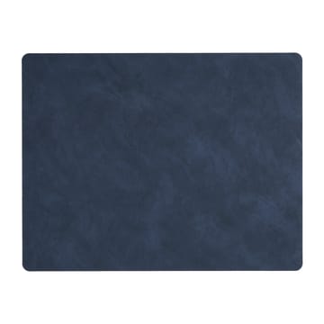 Mantel individual Nupo reversible square L - Midnight blue-petrol - LIND DNA