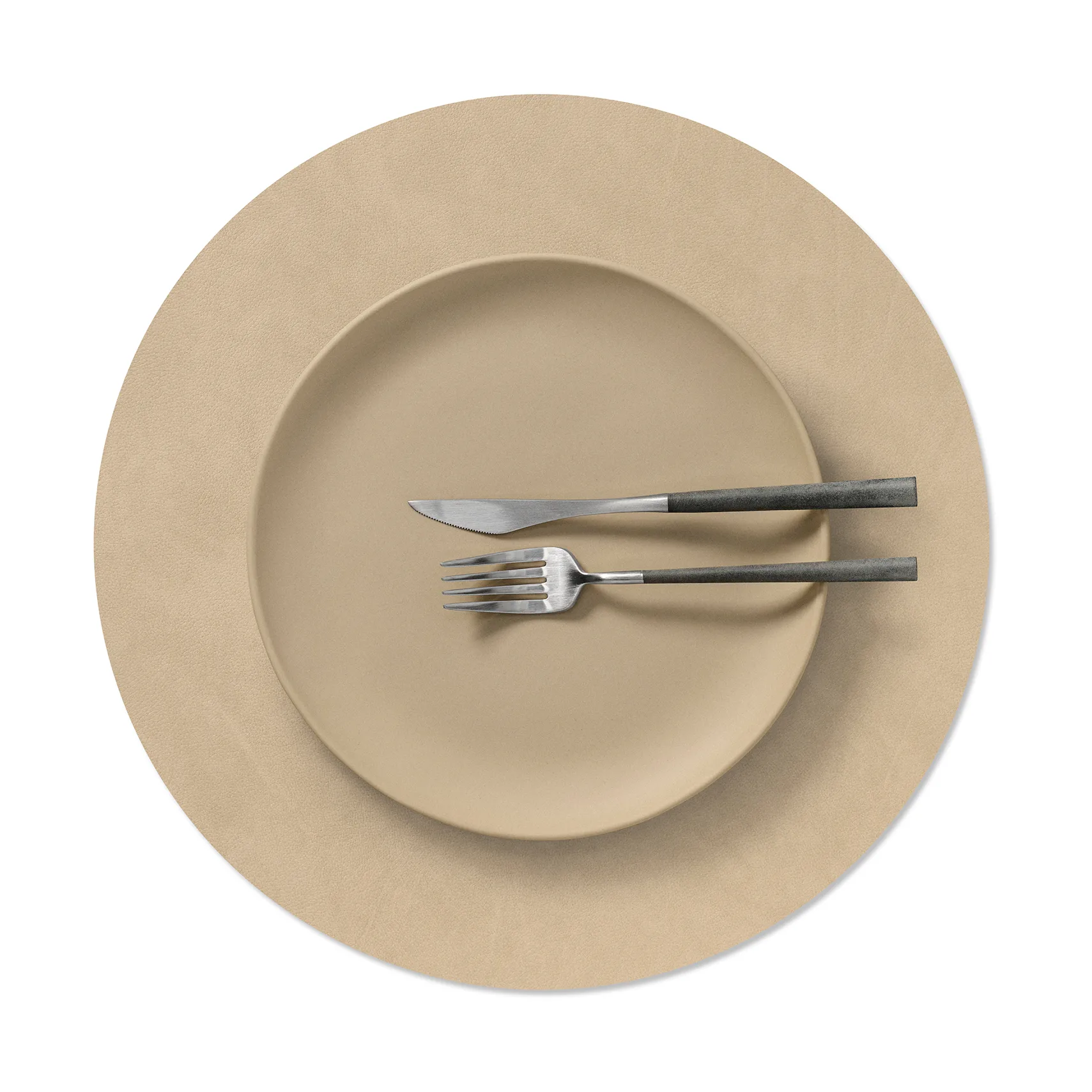 Mantel individual Nupo, Sand, circle, L LIND DNA