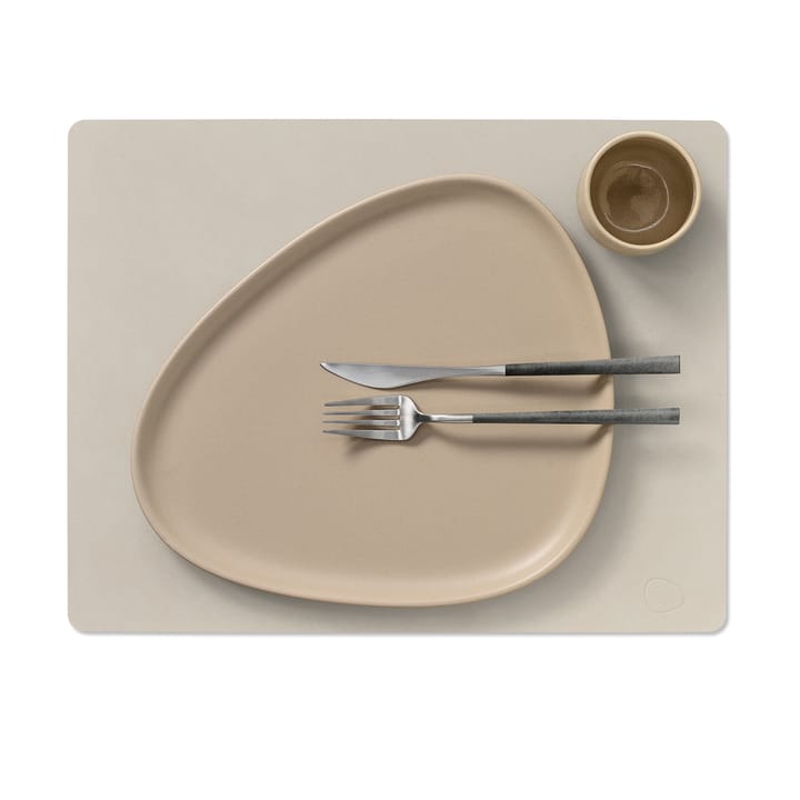 Mantel individual Nupo square L, Oyster white LIND DNA